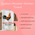 Custom Rooster Kitchen Towel!