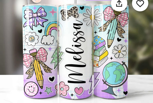 Custom Teacher 20oz cup!