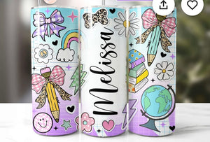 Custom Teacher 20oz cup!