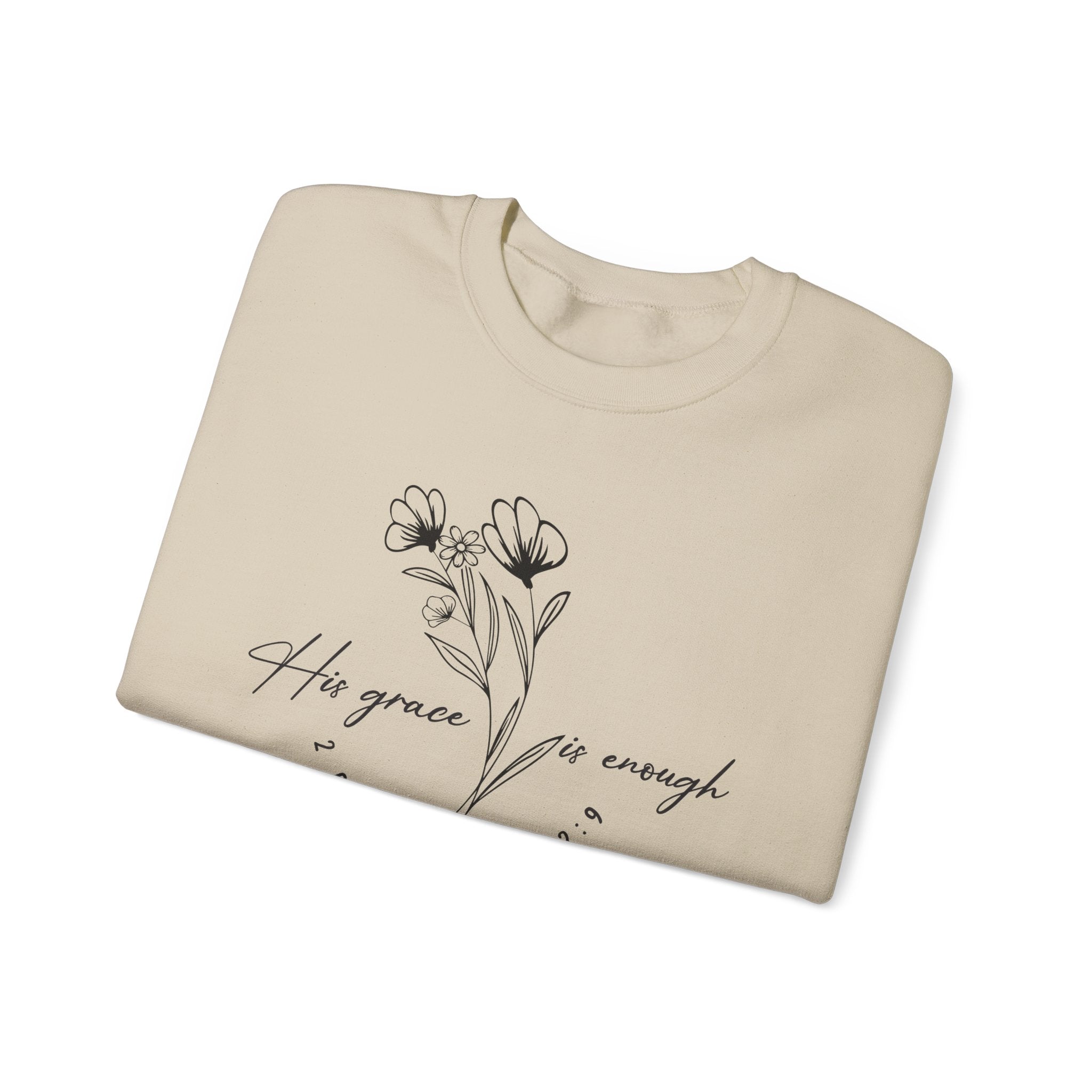 His Grace Is Enough Unisex Heavy Blend™ Crewneck Sweatshirt