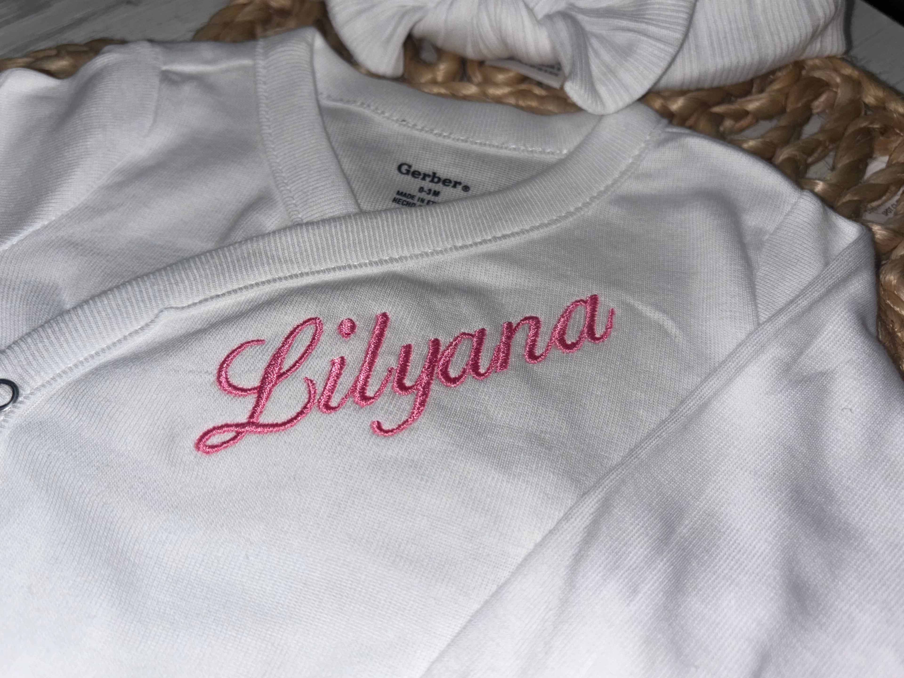 Coming Home Embroidered Long Sleeve Onesie!
