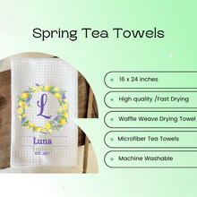 Load image into Gallery viewer, Lemon Spring Towel