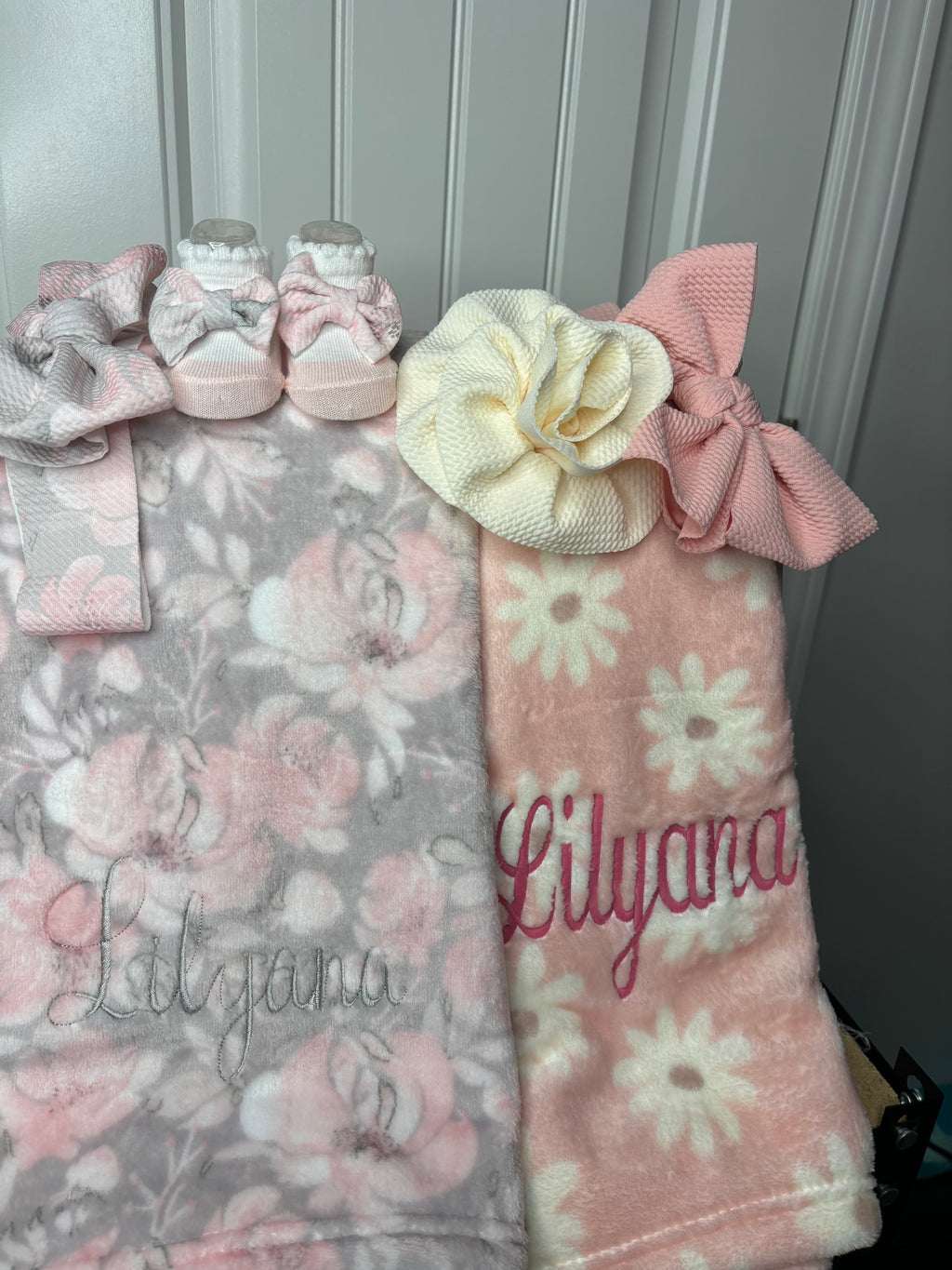 Embroidered baby blanket!