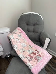 Butterflies in Paris Baby Quilt