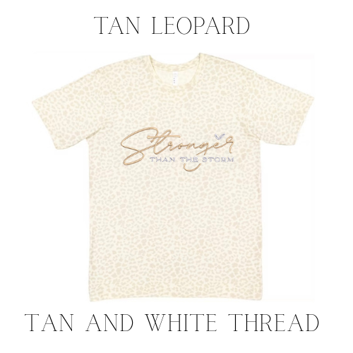 Stronger Than The Storm Embroidered T-Shirt