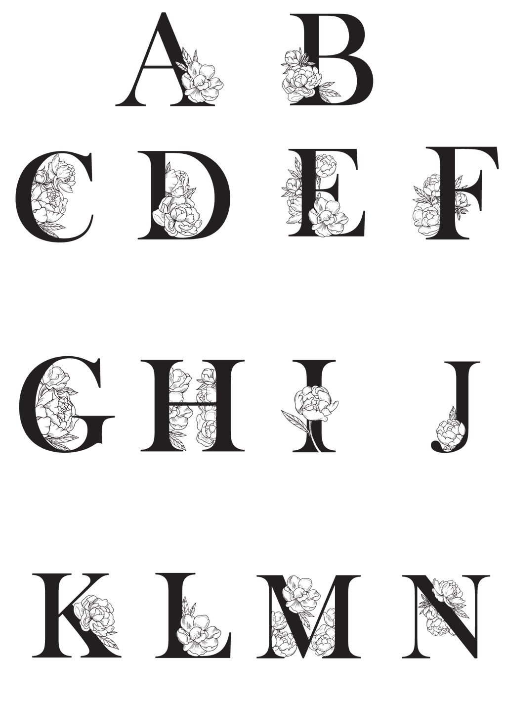 Custom Letter Tea Towel