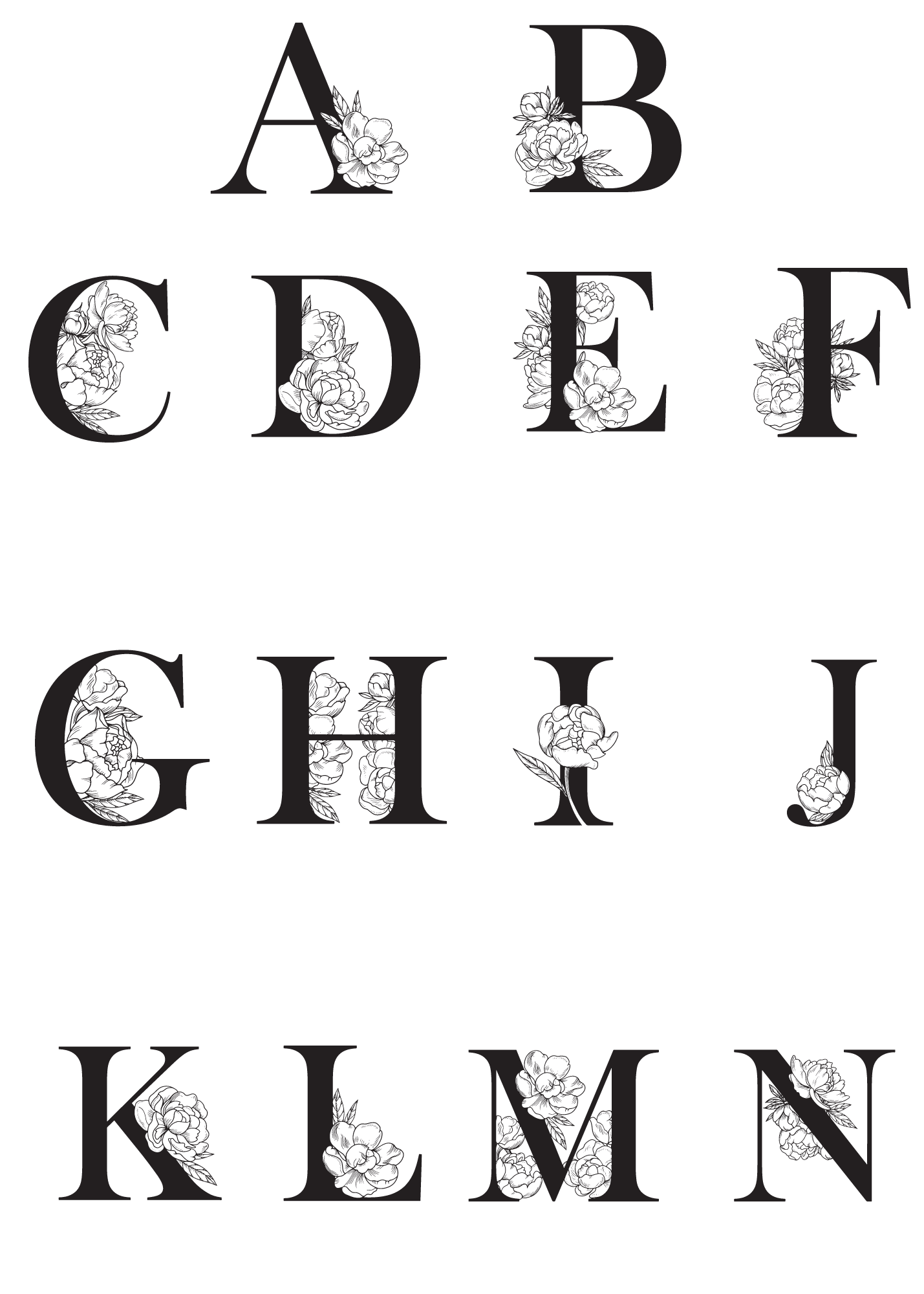 Custom Letter Tea Towel