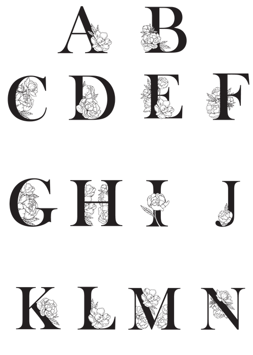 Custom Letter Tea Towel