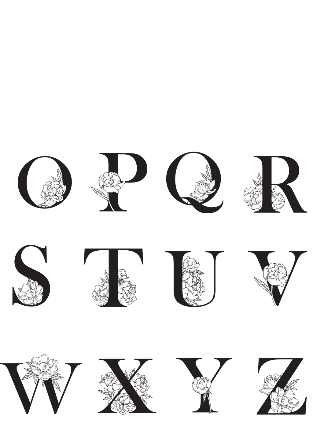 Custom Letter Tea Towel