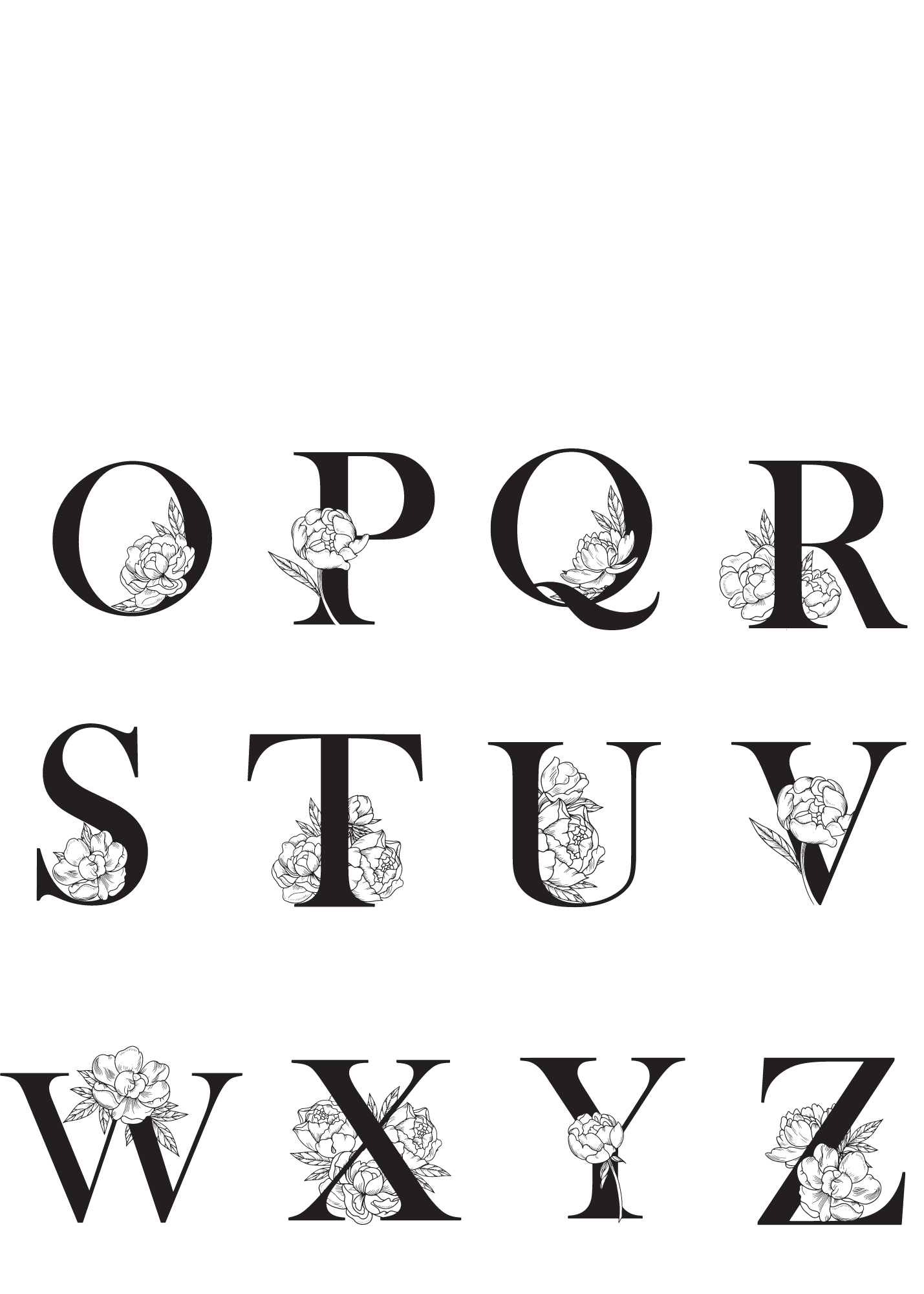 Custom Letter Tea Towel