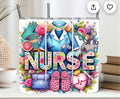 Colorful scrubs nurse cup!