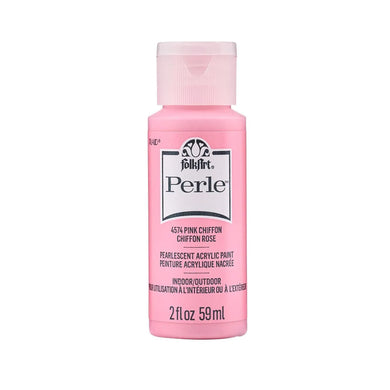 FolkArt Perle Acrylic Paint - Pink Chiffon