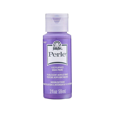 FolkArt Perle Acrylic Paint - Plum Kiss