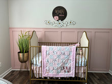 Load image into Gallery viewer, Butterflies in Paris Baby Quilt
