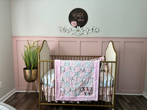 Butterflies in Paris Baby Quilt