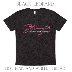 Stronger Than The Storm Embroidered T-Shirt