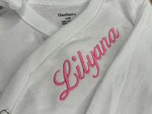 Load image into Gallery viewer, Coming Home Embroidered Long Sleeve Onesie!