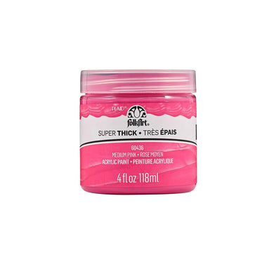 FolkArt Super Thick Acrylic Paint - Medium Pink