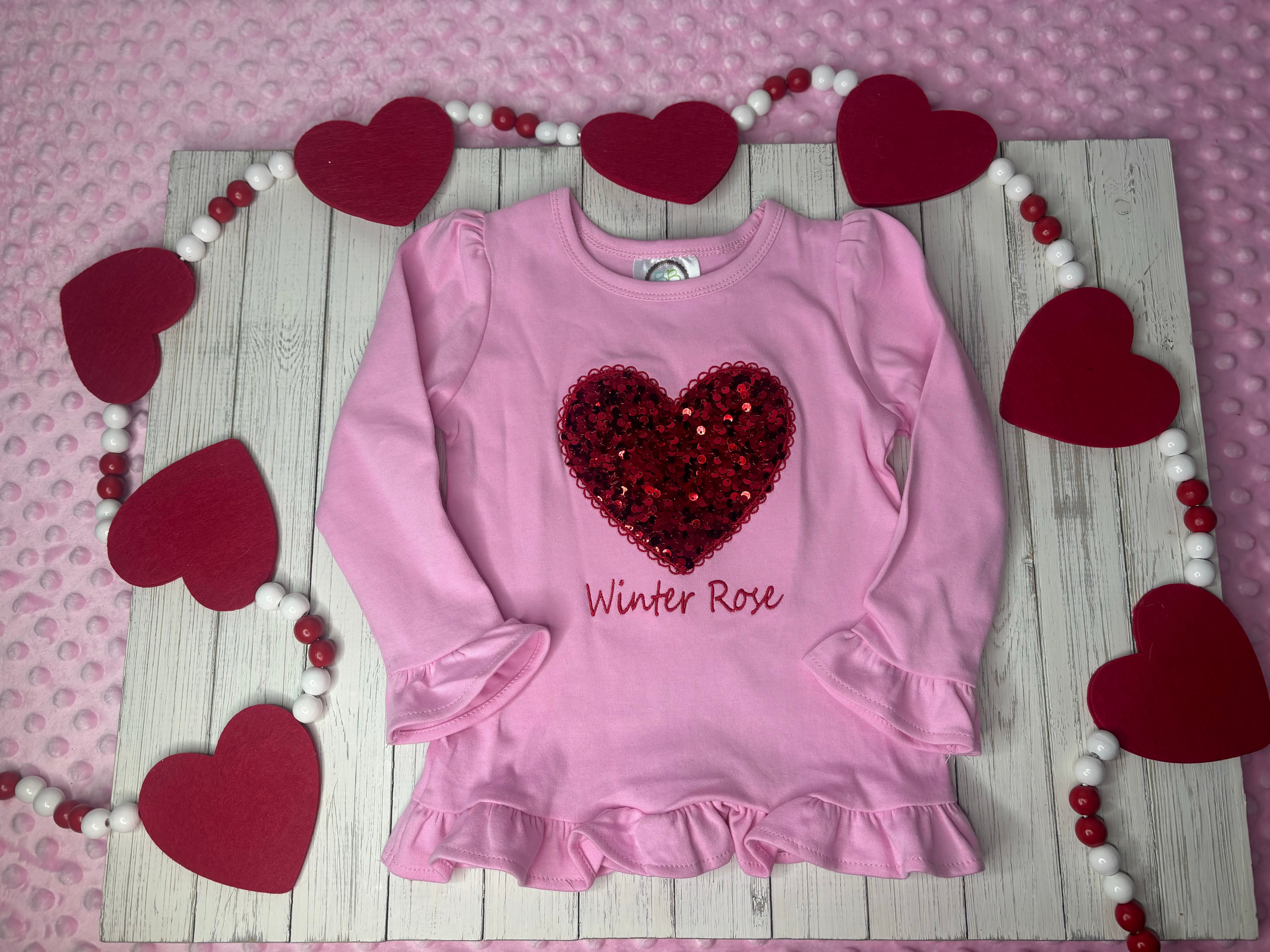 Sequins Heart + Name💕