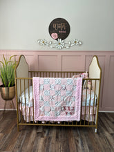 Load image into Gallery viewer, Butterflies in Paris Baby Quilt