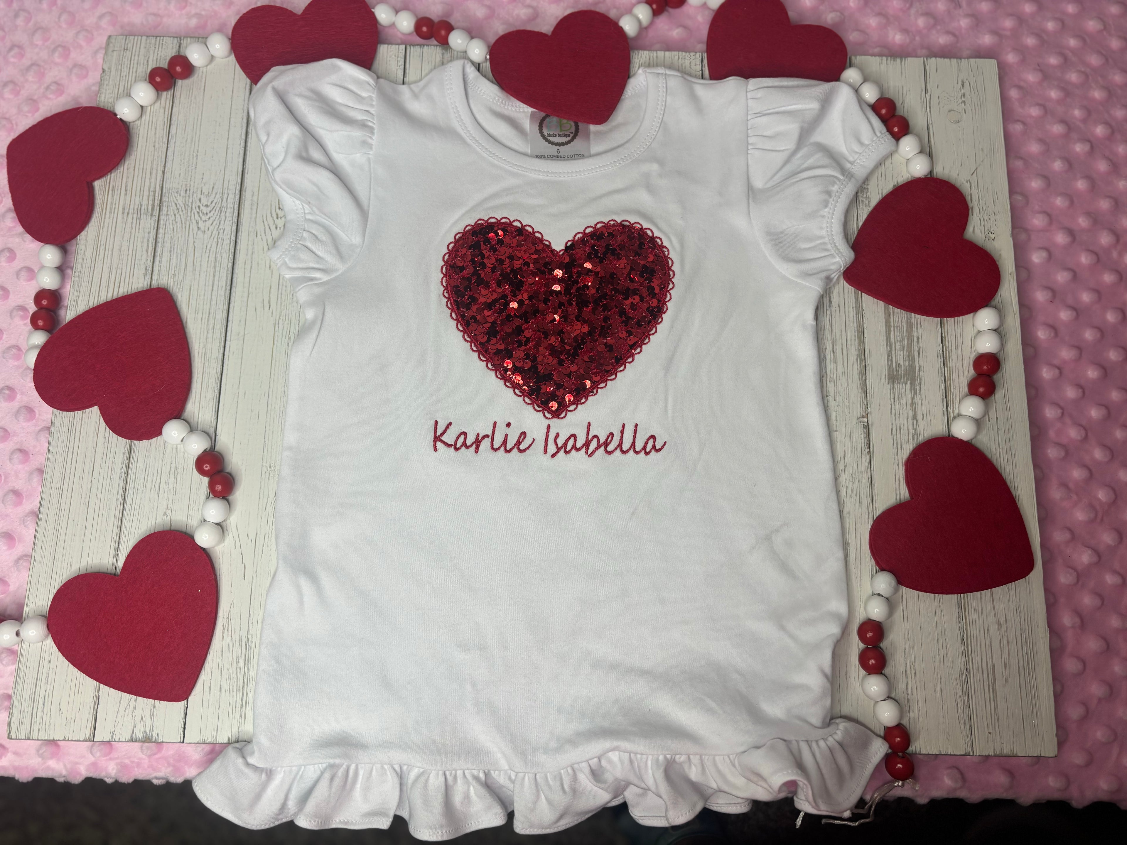 Sequins Heart + Name💕