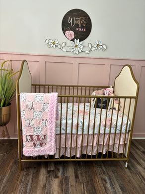 Butterflies in Paris Baby Quilt