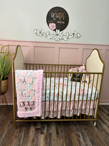 Butterflies in Paris Baby Quilt
