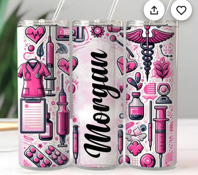 Hot pink Nurse cup!