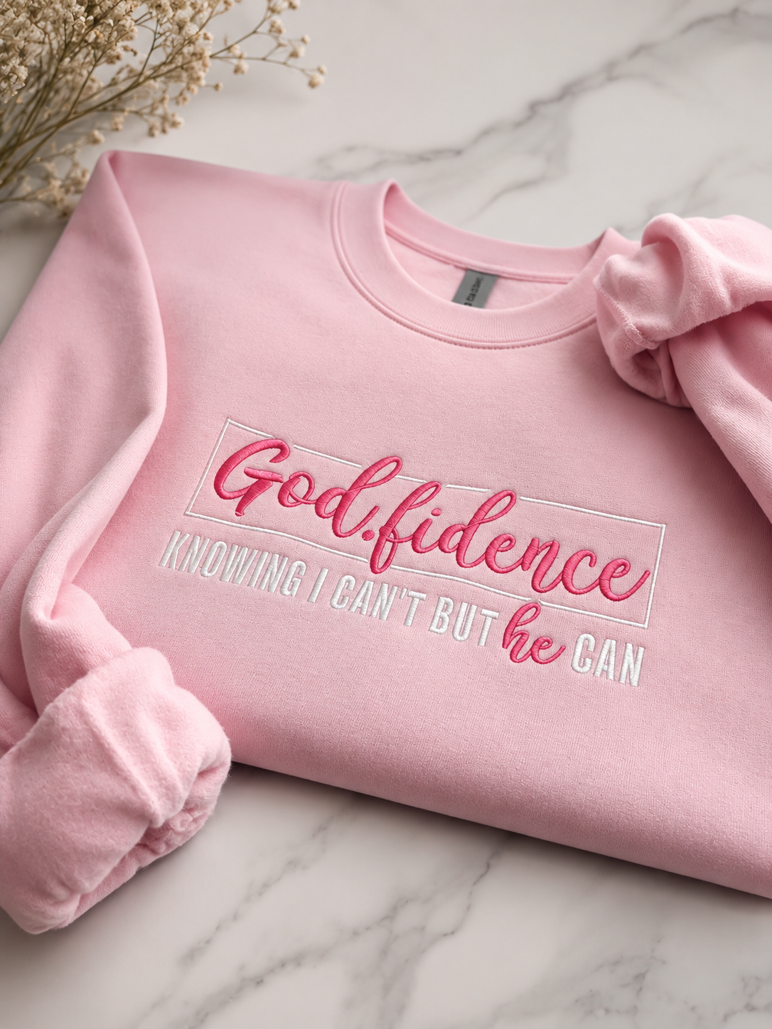 Godfidence Embroidered Crewneck