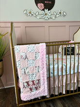 Load image into Gallery viewer, Butterflies in Paris Baby Quilt