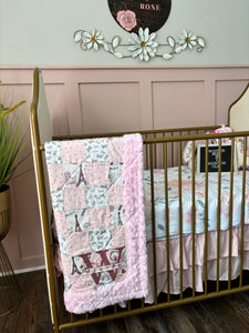 Butterflies in Paris Baby Quilt