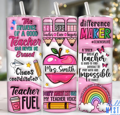 Teacher 3D puff 20oz cup!