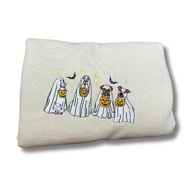 Spooky Dog Embroidered Crewneck 👻