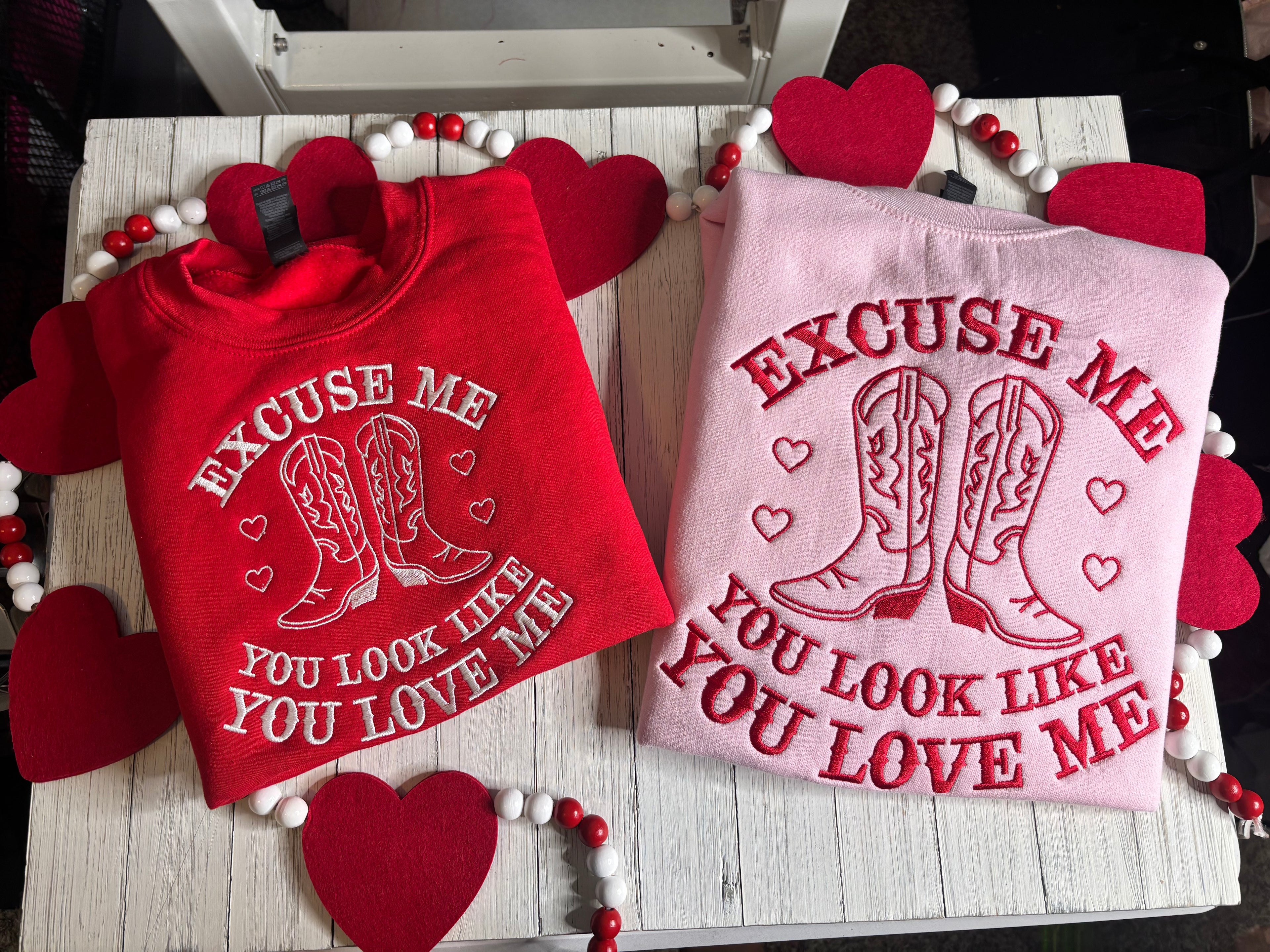 Excuse Me Embroidered Crewneck!