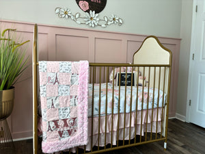 Butterflies in Paris Baby Quilt
