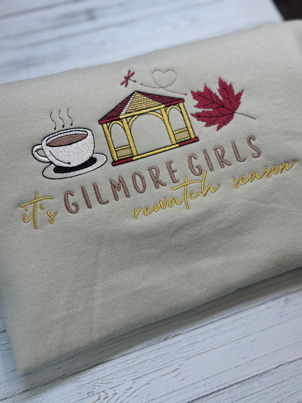 Fall Embroidered Crewneck 🍂