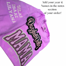 Load image into Gallery viewer, Custom Mama Embroidered Shirt!