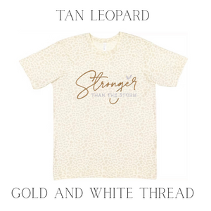 Stronger Than The Storm Embroidered T-Shirt