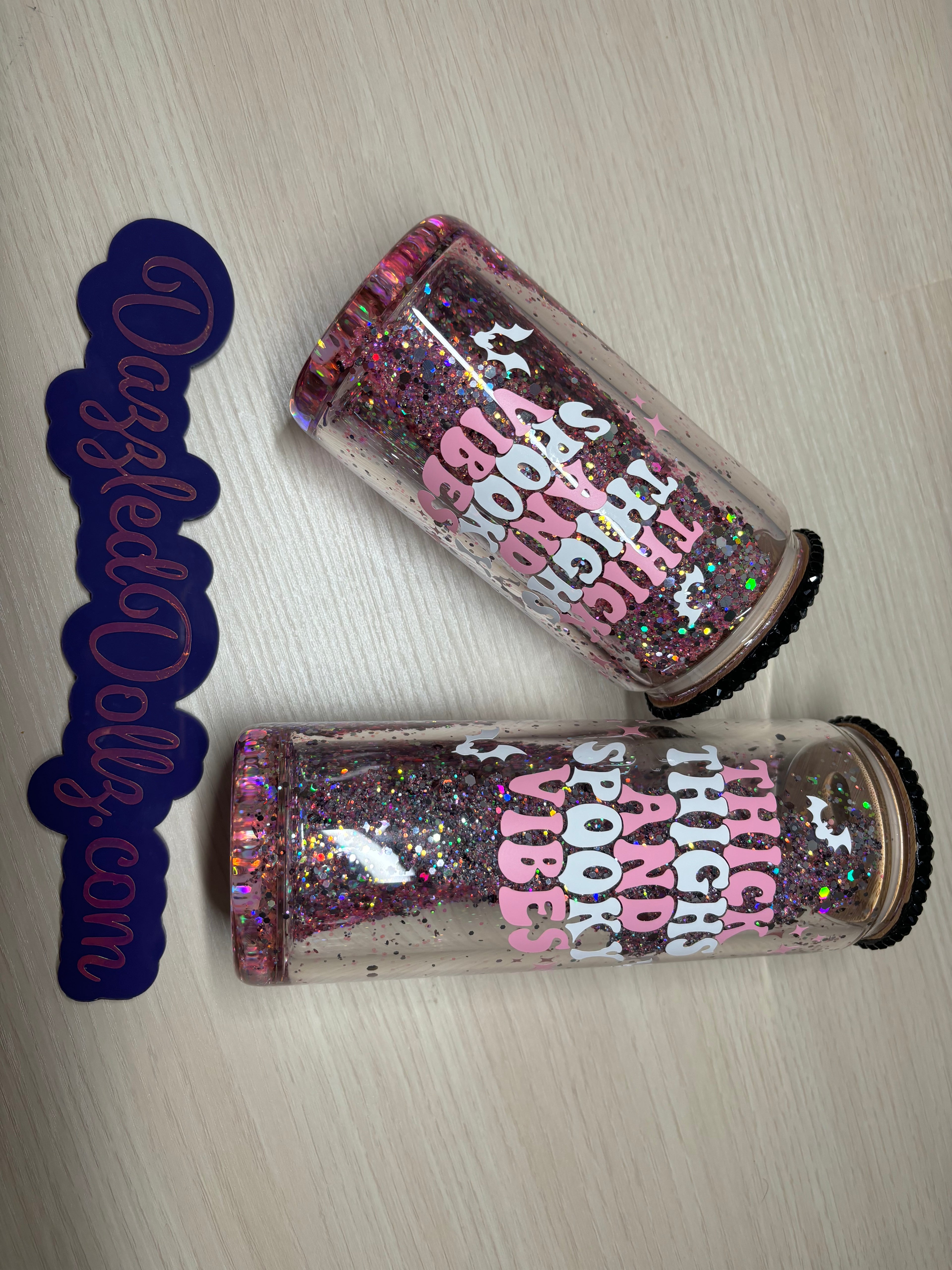 Spooky Glass Cup Thick Thighs