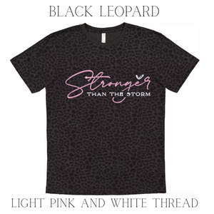 Stronger Than The Storm Embroidered T-Shirt