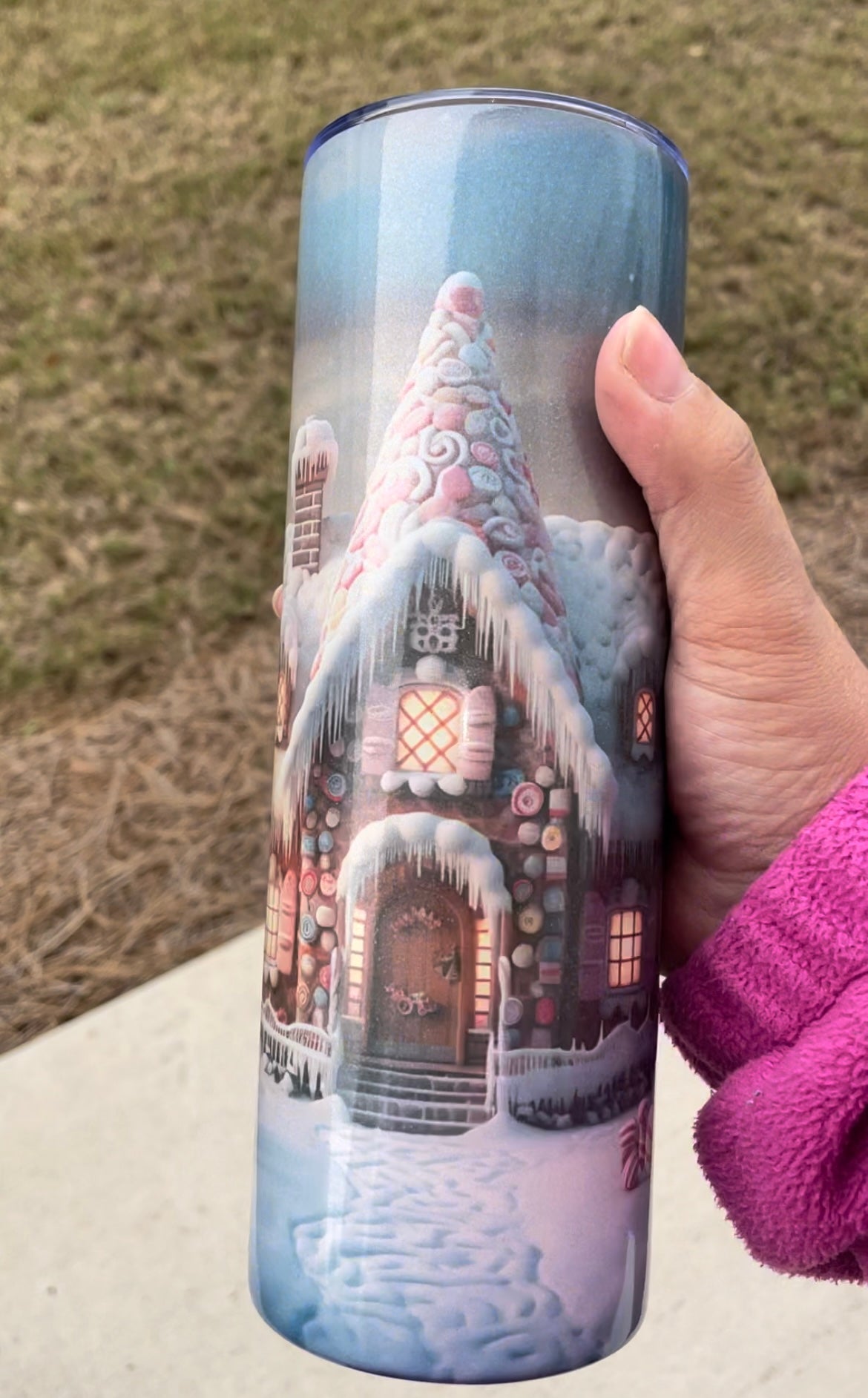 Pink Ginger Glitter Cup💗