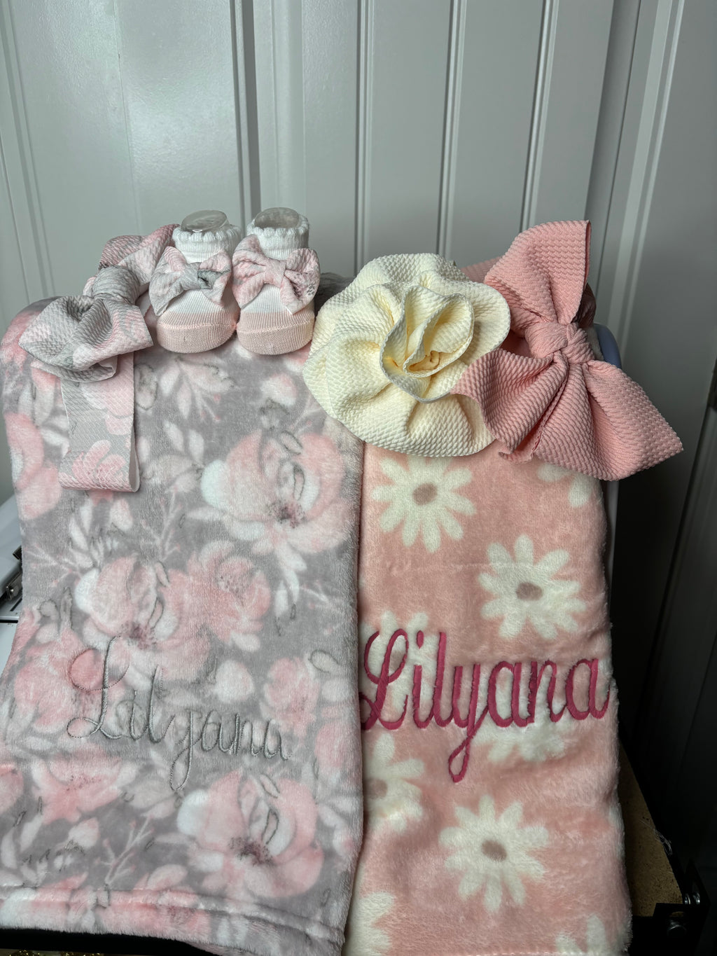Embroidered baby blanket!