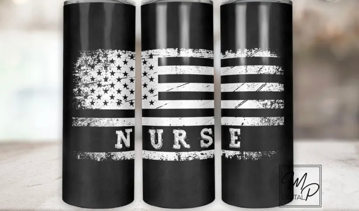 American flag Nurse
