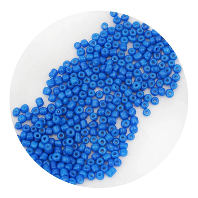 Glass Seed String Beads - Denim Blue
