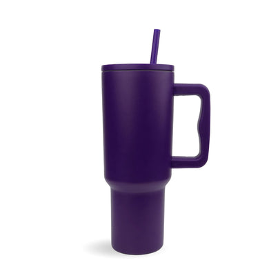 Handled Tumbler Modern II  Matte - Dark Purple