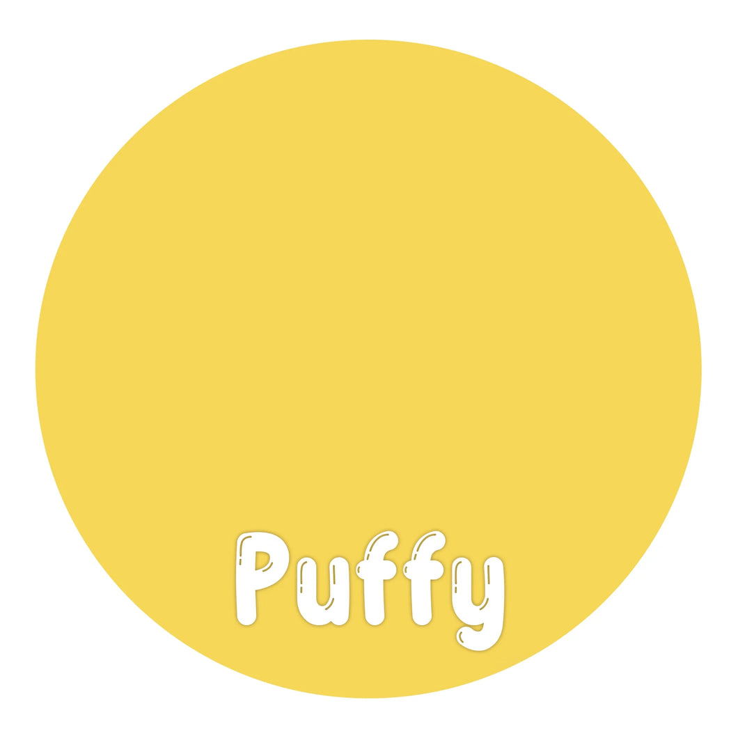 Heat Transfer Vinyl 3D Puffy HTV - Yellow
