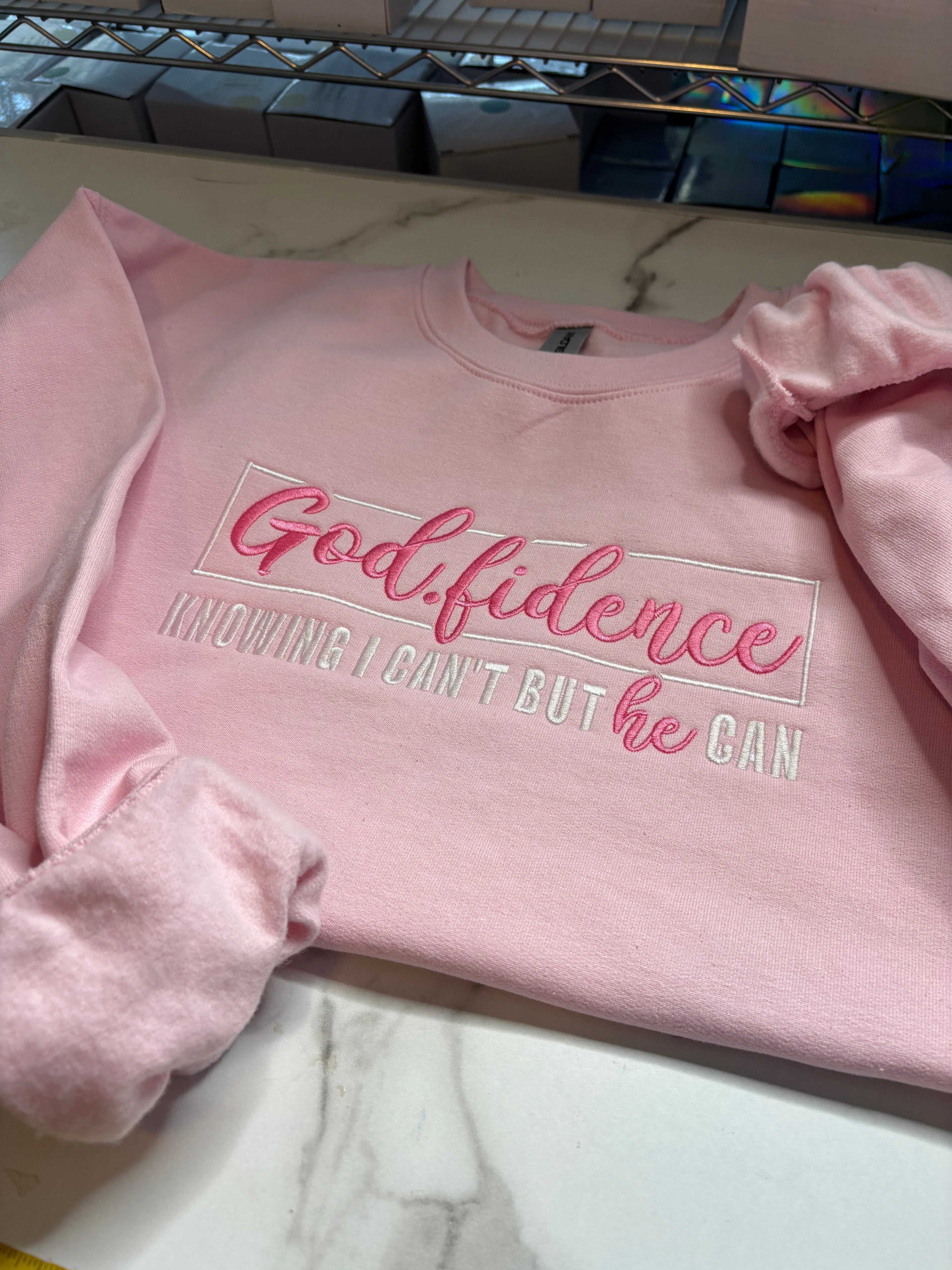 Godfidence Embroidered Crewneck