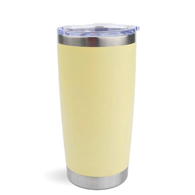 20 oz Travel Tumbler  - Light Yellow
