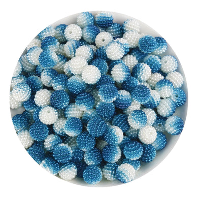 Bumpy Beads - Blue & White 2 Tone