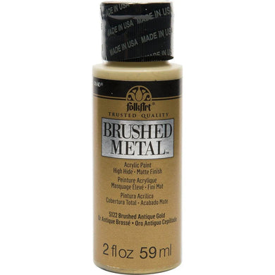 FolkArt Brushed Metallics Acrylic Paint - Antique Gold